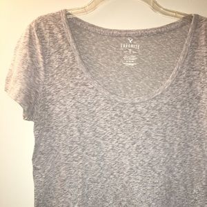 Gray tshirt with ombré silver
